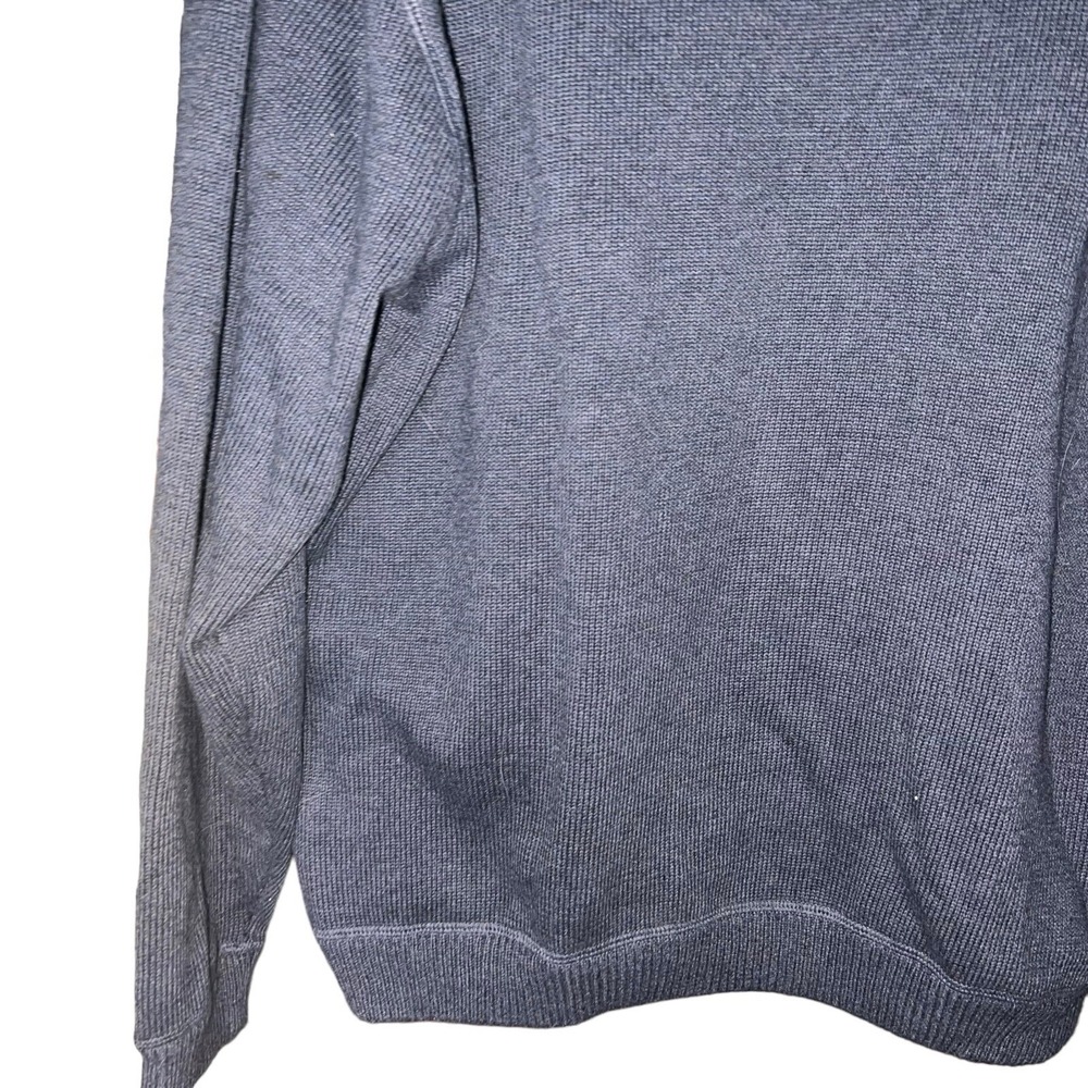 Gorp Core Cozy Eddie Bauer Gray Waffle Knit Crewneck Sweater Pullover - Picture 3 of 15
